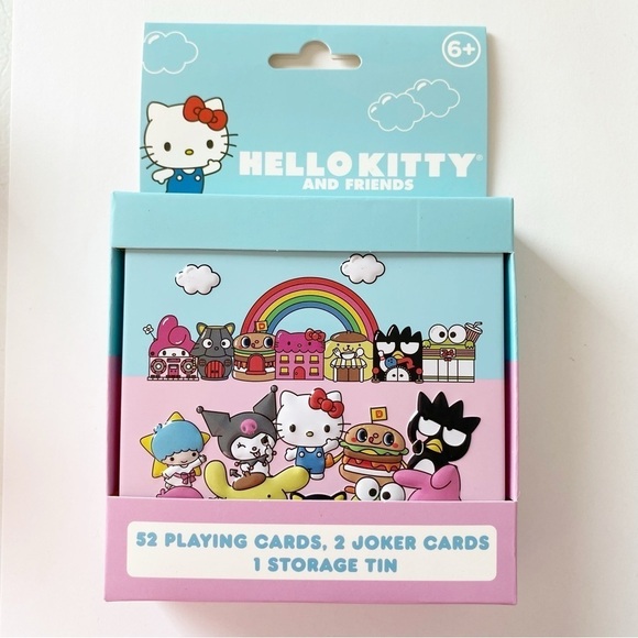 Hello Kitty Other - NEW Hello Kitty and Friends Playing Cards with Tin Box